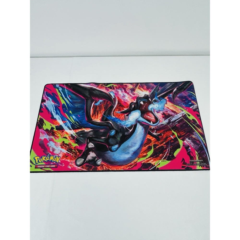 Pokemon Mega Charizard X UPC Play Mat Rubber Playmat Phantasmal Flames